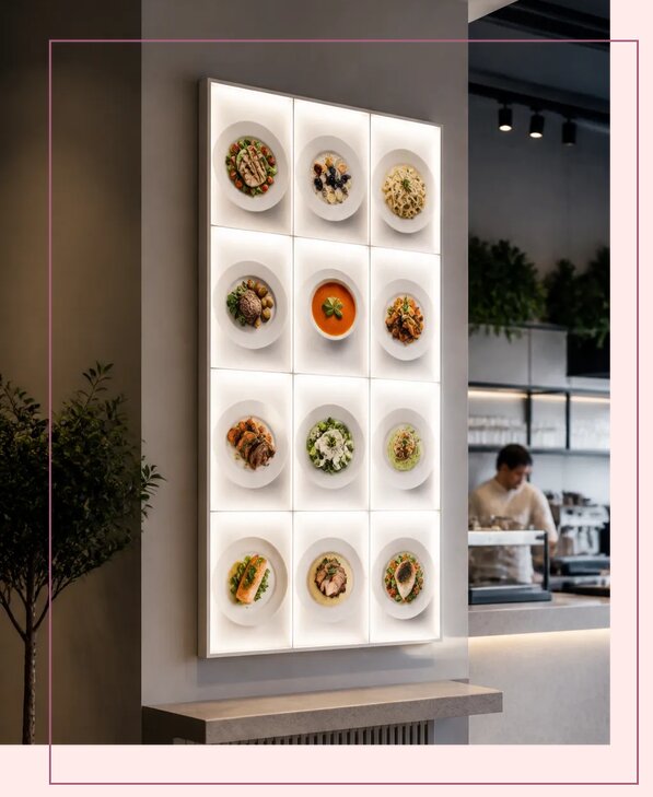 Световое меню на заказ в Салехарде по цене от 15949 р. | Аванза-Слх